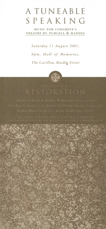 Congreve flyer front