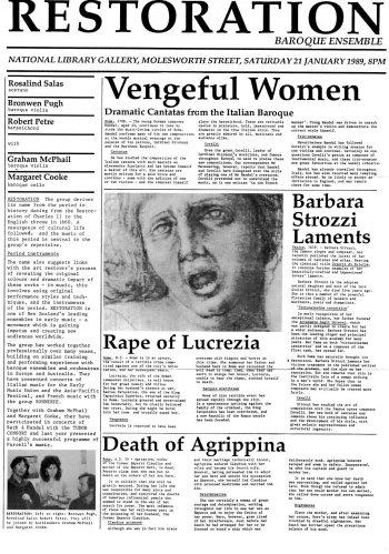 Vengeful Women flyer